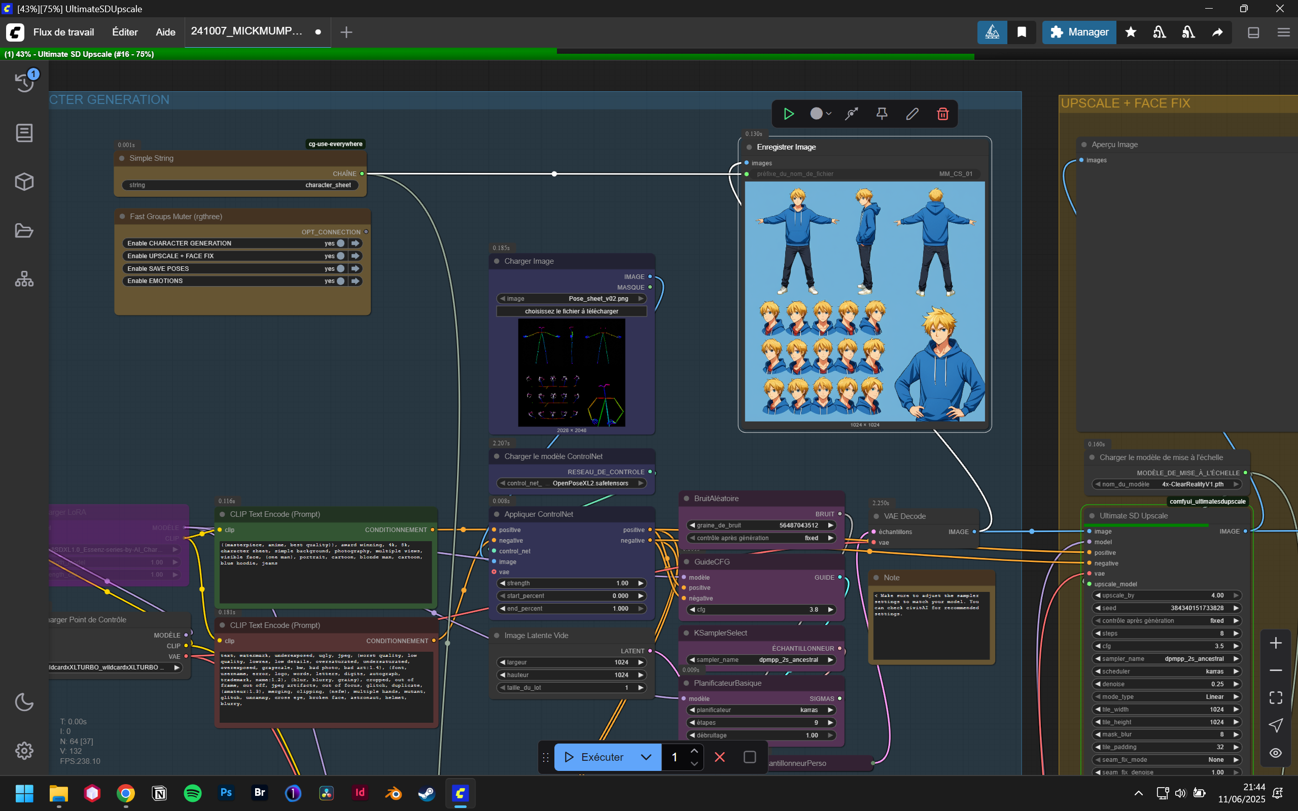 Interface de ComfyUI